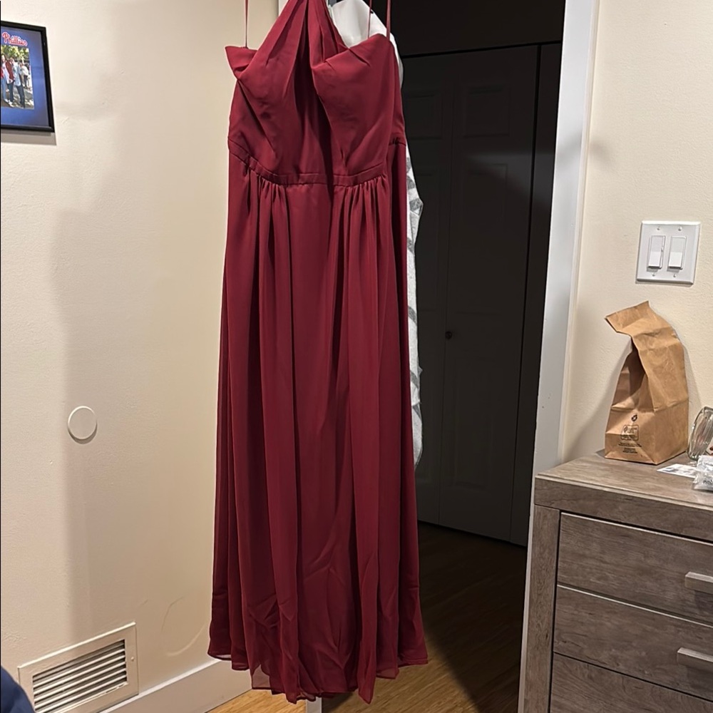 Weddington Way Red Halter Gown for Weddings